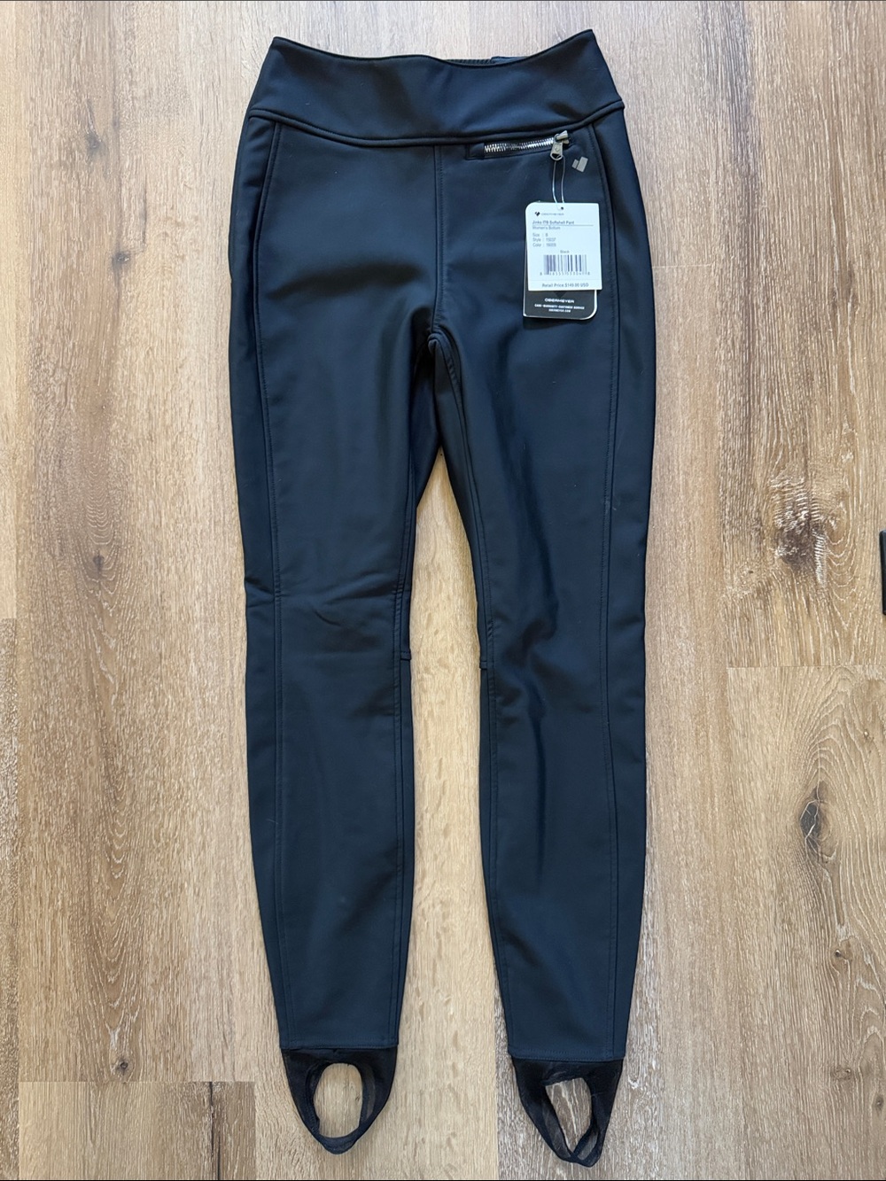 Obermeyer Black Stirrup Performance Ski Pants Leggings NWT SIZE 8